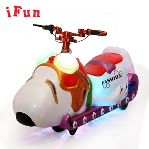 Amusement Battery Rides Cute Playground Driving Car In Plastic And Metal With Music For Family to Play