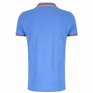 Polo de algodón azul, camisetas polo, de algodón 100% camisetas polo, logotipo personalizado - Product Image 2