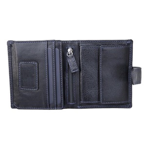 Billeteras de cuero con cierre a presión para hombre y mujer, carteras de piel India/originales - Product Image 5