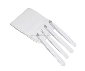 Ensemble professionnel de 4 pinces à épiler en acier inoxydable, durables, réutilisables, à pointes inclinées et pointues, pour la beauté et les sourcils - Product Image 1