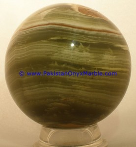 หินออนิกซ์สีเขียว ของตกแต่งบ้าน ทรงกลมแกะสลักจากธรรมชาติ สำหรับตกแต่งห้อง  ข้อเสนอขายส่ง - Product Image 5