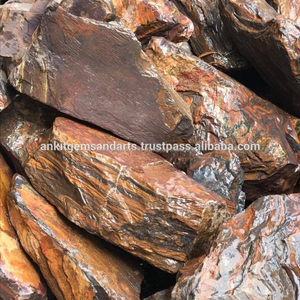 กึ่งมีค่าหินเหล็กเสือตาธรรมชาติพลอยหยาบ - Product Image 3