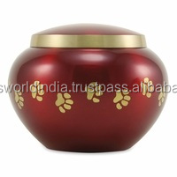 Urna Funeraria Metálica de Estilo Americano Grande para Mascotas, Midnight, de Brassworld India - Product Image 5