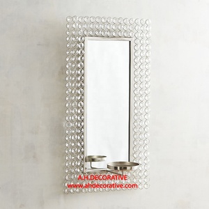 Bougeoir rectangulaire en cristal applique murale pour la décoration intérieure nouveau bougeoir fait main pour la décoration murale - Product Image 2