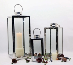 Linternas clásicas colgantes de acero inoxidable para decoración de boda, linternas de Metal de alta calidad, disponibles a precio a granel - Product Image 6