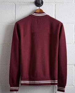 Biker Varsity แจ็กเก็ตบอมเบอร์ผ้าซาตินของผู้หญิง,เสื้อแจ็กเก็ตเบสบอลเบสบอลผ้าคอตตอนนิ่มพิมพ์ลายได้ตามต้องการ - Product Image 3