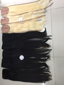 Chất lượng tốt nhất Việt Nam tóc con người bó chưa qua chế biến dây rút <span class=keywords><strong>ponytail</strong></span> thẳng giá bán buôn OEM OBM - Product Image 6