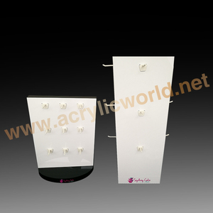 โรงงานที่กำหนดเองผลิตภัณฑ์ใหม่9ตะขออะคริลิอุปกรณ์เสริมโทรศัพท์มือถือเคาน์เตอร์ยืนแสดงสำหรับชาร์จมือถือธนาคารอำนาจ - Product Image 4