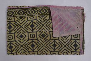 Bohemian Wholesale Indian Kantha Quilt Kantha <b>Blanket</b> Handmade Cotton Floral Bedspread - Product Image 2