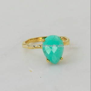 Delicate <b>Dainty</b> Chrysoprase Gemstone Band <b>Ring</b> Hammered Sterling Silver Prong Setting for Wedding or Gift - Product Image 2