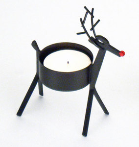 Reno de la nariz roja de Metal té titular Luz - Product Image 1