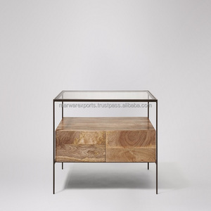 Table basse d'extérieur élégante en bois de manguier pour le salon Mobilier d'extérieur durable et élégant - Product Image 1