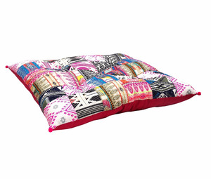 Super Qualité À La Main Patchwork Bohème Coussin De Sol - Product Image 1