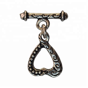 Perles en métal argenté B205 de haute qualité - Product Image 1