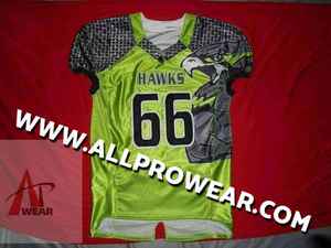 Ensembles d'uniformes de football américain avec sergé personnalisé et vêtements de sport sublimés Uniformes de football d'été à manches courtes - Product Image 4
