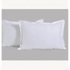 Premium Organic Cotton Pillowcase Plain <b>White</b> 100% Cotton Linen Cushion & <b>Pillow</b> Cover Standard Size Plain <b>White</b> <b>Pillow</b> Cover - Product Image 1
