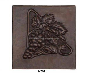 Azulejo de cocina de cobre con diseño de pájaro - Product Image 1