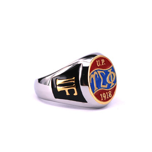 Tùy Chỉnh Thiết Kế Thép Không Gỉ Universuty <span class=keywords><strong>Ring</strong></span>, Trường <span class=keywords><strong>Class</strong></span> <span class=keywords><strong>Ring</strong></span> Cho Sinh Viên, Tốt Nghiệp <span class=keywords><strong>Ring</strong></span> - Product Image 1
