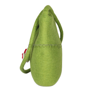 Venta al por Mayor de Bolsos de Hombro de Fieltro Hechos a Mano para Mujer - Bolso Tote de Fieltro Verde Fabricado en Nepal - Bolso de Fieltro de Lana para Damas - Product Image 3