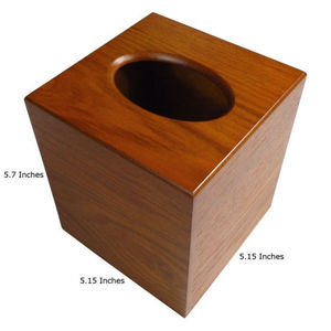 Boîte à mouchoirs en bois emballage en papier de qualité supérieure support de boîte à mouchoirs boîtes de rangement en bois pour forme carrée - Product Image 6