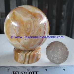 Onyx & Stone <b>Spheres</b> Carved Decorative Marble <b>Balls</b> with Love Style for Interior Design - Product Image 2