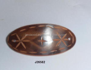 คลิปหนีบผมทำจากไม้แกะสำหรับผู้หญิงและเด็กหญิงคลิปหนีบผมไม้แกะสลัก - Product Image 3