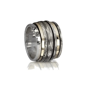 Handcrafted designer plain wholesale <b>spinner</b> <b>ring</b> 925 silver jewelry - Product Image 1