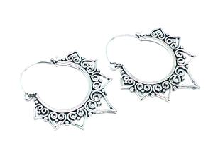 Aros de Oro Estilo Bohemia, Diseño Tribal Indio en Latón para Mujer, Regalo de Boda, Fiesta o Compromiso - Product Image 4