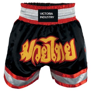 Offre Spéciale unisexe Satin Sportswear Kick Boxing Muay Thai Shorts Logo personnalisé MMA Fight Shorts OEM disponible différentes tailles couleurs - Product Image 1