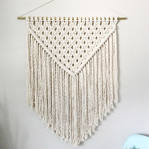 Tapiz de decoración bohemio colgante de pared de macramé 100% algodón tamaño y colores personalizados - Product Image 6