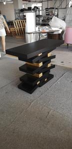 Unique Design Gold <strong>Black</strong> Metal Wood <strong>Console</strong> <strong>Table</strong> - Product Image 3