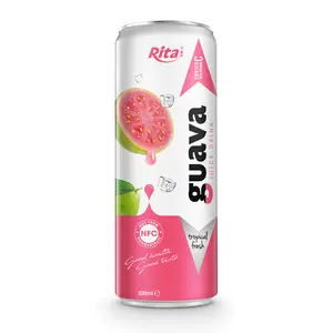 330ml Canned NFC Tropical Fresh Guava Fruit Juice Supplier Best Flavor Naturel Fruit Juice Private Label