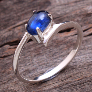 การตั้งค่า Prong เอธิโอเปียโอปอล Citrine Onyx Kyanite โกเมนพลอย925แหวนเงินแท้ - Product Image 4