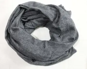 Soft Natural 100% Cashmere Scarf Light Grey