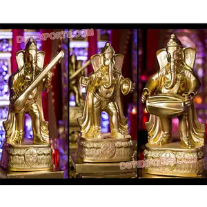 婚礼走道音乐Ganesha雕像音乐家Ganpati雕像Ganesha雕像演奏乐器