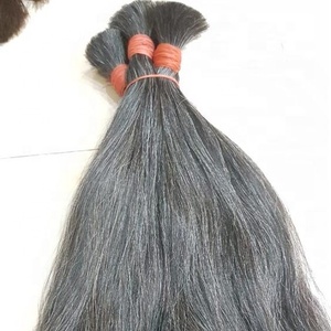 Prix de gros en cheveux vietnamiens bruts raides gris noir et blanc pour la décoloration de l'extension des cheveux - Product Image 2
