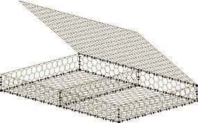 Cage résistante de pierre de cage de fil de Gabion en vrac d'usine pour la protection de rivière et l'aménagement de la maille durable de maillon de chaîne - Product Image 2