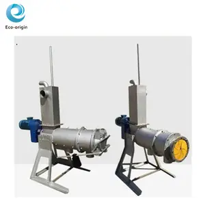 Fully Stainless steel Fertilizer dewatering machine Pig cow dung drying machine