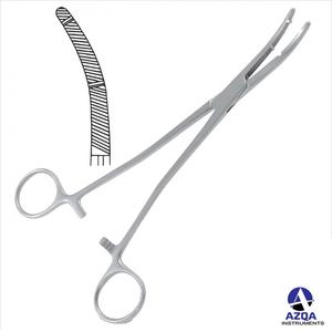 Pince hémostatique Rochester Pean 10 "en gros pinces droites et incurvées en acier inoxydable avec trois positions de verrouillage - Product Image 3