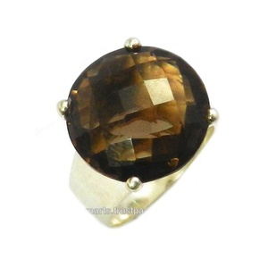 Wholesale 925 Sterling Silver Smokey <b>Quartz</b> Gemstone Eternity Vermeil <b>Ring</b> Wedding <b>Rings</b> Fashion Jewelry Manufacturer - Product Image 1