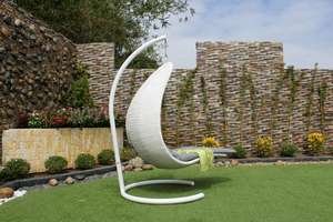 Trendy Model Rattan <b>Swing</b> Chair Set Waterproof Wicker Garden Furniture <b>for</b> Outdoor Patio Dining Hotel Use with Iron <b>Frame</b> - Product Image 4