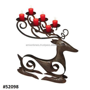 Reindeer <b>Silver</b> Tealight <b>Candle</b> <b>Holder</b> Metal Aluminium <b>Candle</b> <b>Holder</b> - Product Image 5