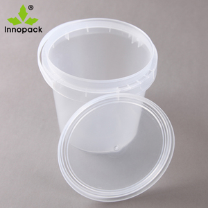Cubos de Grado Alimenticio de 1 Litro, Cubo de Plástico Resistente al Calor con Tapa - Product Image 5