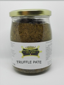 SALSA DE TRUFAS NEGRAS Norcinería Lucana Certificación BRC Uso Profesional Aderezo para PIZZA y PASTA 500g Hecho a Mano con Trufas Silvestres Picadas Hecho en Italia - Product Image 2