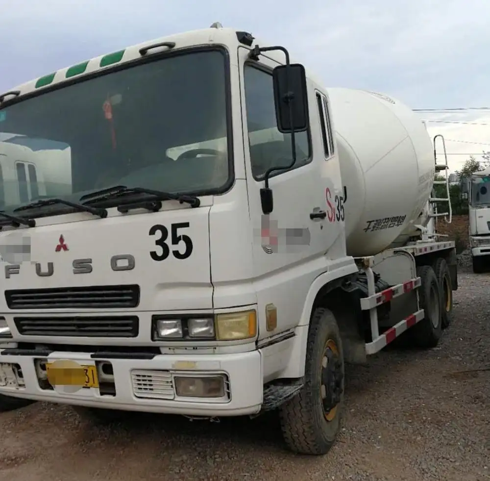 Giappone usato Fuso cemento mixer/di seconda mano fuso miscelatore camion in vendita in cina, 8m3 betoniera camion, 0086 15026518796