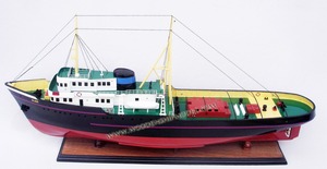 Modelo de Barco de Remolque ELBE, Modelo de Barco de Madera, Modelo Artesanal de Madera - Product Image 2