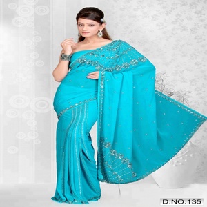 NEW <strong>COLLECTION</strong> of Bridal Look Indian <strong>Designer</strong> <strong>Saree</strong> - Product Image 3
