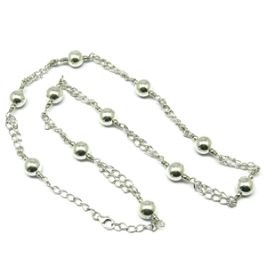 Collar de cadena de plata de ley 925 para mujer, Charm Simple, joyería de plata - Product Image 2