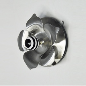 Cintre d'aspiration mural écologique en forme de fleur en acier inoxydable - Product Image 1