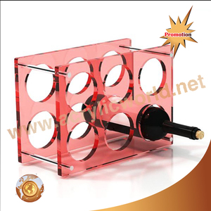 Soportes de vino personalizados únicos/portabotellas de vino de metal/Mostrador de exhibición de vino de exhibición de licor LED Acrílico - Product Image 5